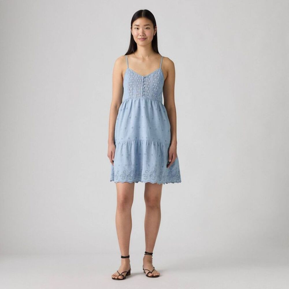 Levi's Light Blue Strapless Dress